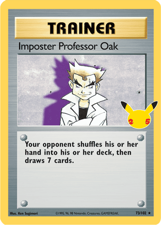 Imposter Professor Oak CC73-Celebrations