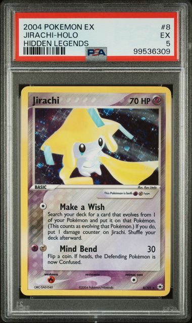 2004 POKEMON EX HIDDEN LEGENDS #8 JIRACHI-HOLO HIDDEN LEGENDS
