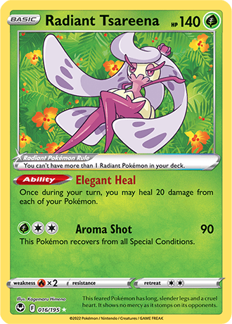 Radiant Tsareena 016-Silver Tempest