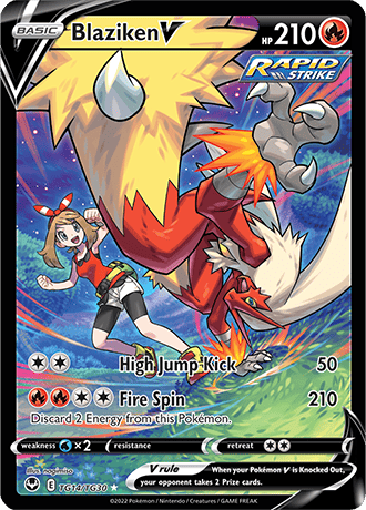 Blaziken V TG14-Silver Tempest