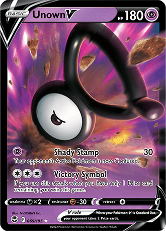 Unown V 065-Silver Tempest