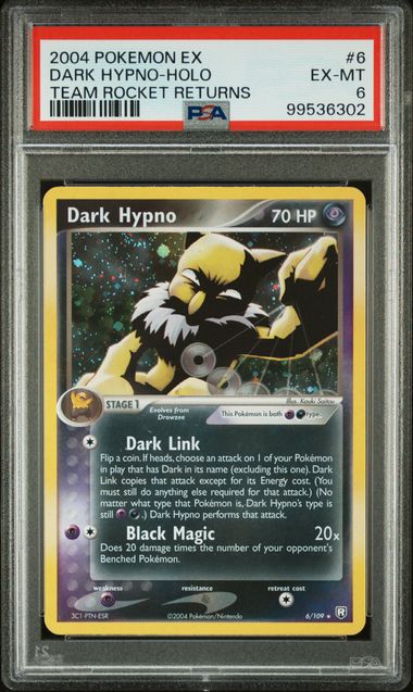 PSA 6  Team Rocket Returns Hypno-Holo